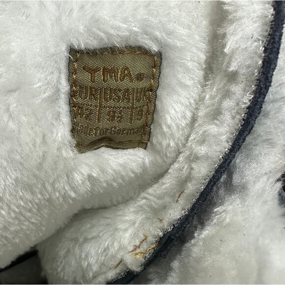 TMA EYES Black Croc Embossed Leather Winter Combat Boots 9.5 Women's - Picture 13 of 13